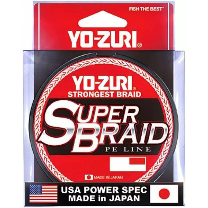 Плетеный шнур YO-ZURI PE SUPERBRAID 300YDS Blue 10Lbs (0.15mm) R1264-B